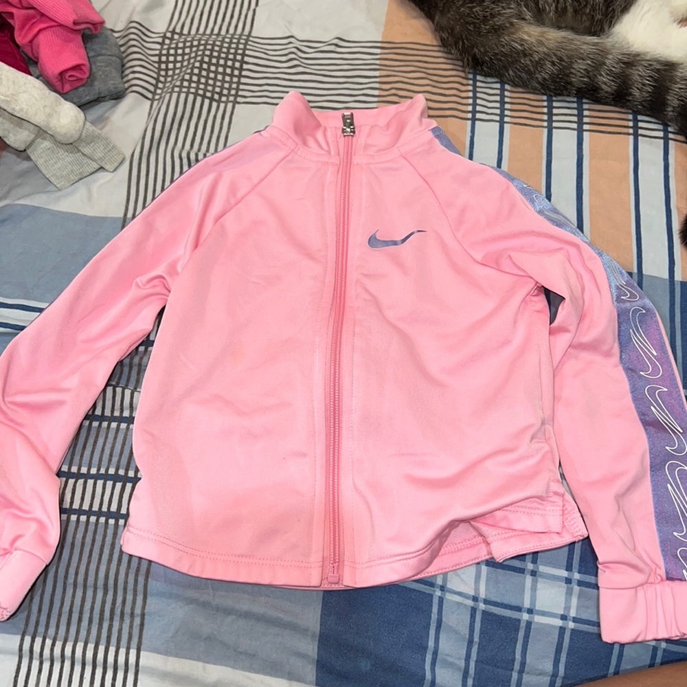 Pink and purple Nike sweater